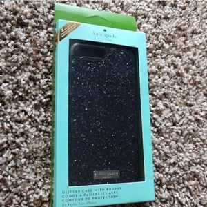 Kate Spade Black Glitter iPhone 7 Case